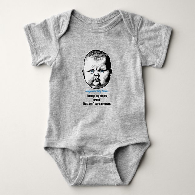 Ändern Sie mein Windeln, oder nicht. Es ist mir eg Baby Strampler (Vorderseite)