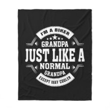 Ändern Sie Opa Name und etwas Text Biker Großvater