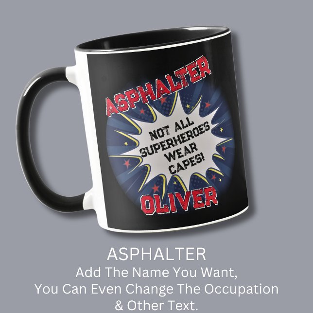 Ändern Sie Text, ASPHALTER, nicht alle Superhelden Tasse (Von Creator hochgeladen)