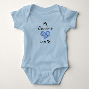 Ändern Sie Text Großmutter Name Meine Oma Lieben i Baby Strampler
