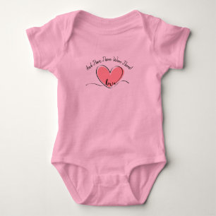 Ändern Sie Text, und dann gab es drei! Pink Baby Strampler