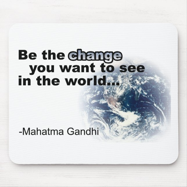 ändern Sie Weiß Mousepad (Vorne)