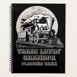Ändern Text Vintagen Dampfzug Lovin Großvater 20XX Planer