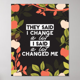 Ändern von Quotes mit dem Muster der Apfelfrucht-S Poster