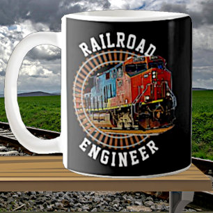 Ändern von Text Eisenbahn-Engineer Diesellokomotiv Kaffeetasse