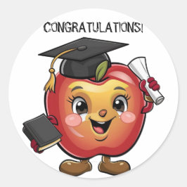 Ändern von Text in Abschluss von Apple Runder Aufkleber