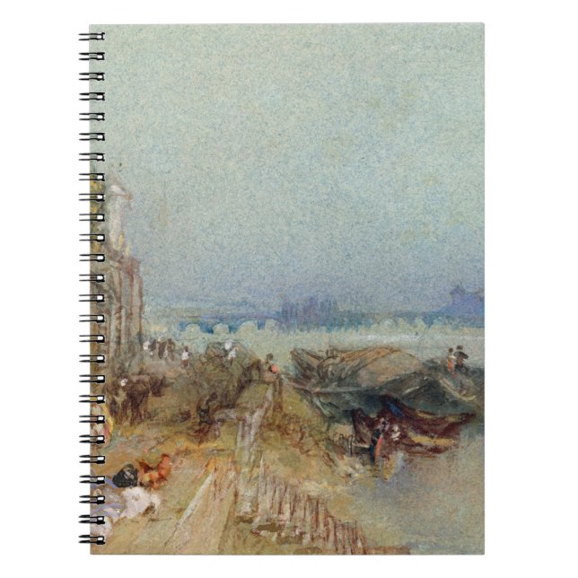 Andernach, 1817 (w/c mit Stift und schwarzer Tinte Notizblock (Vorderseite)