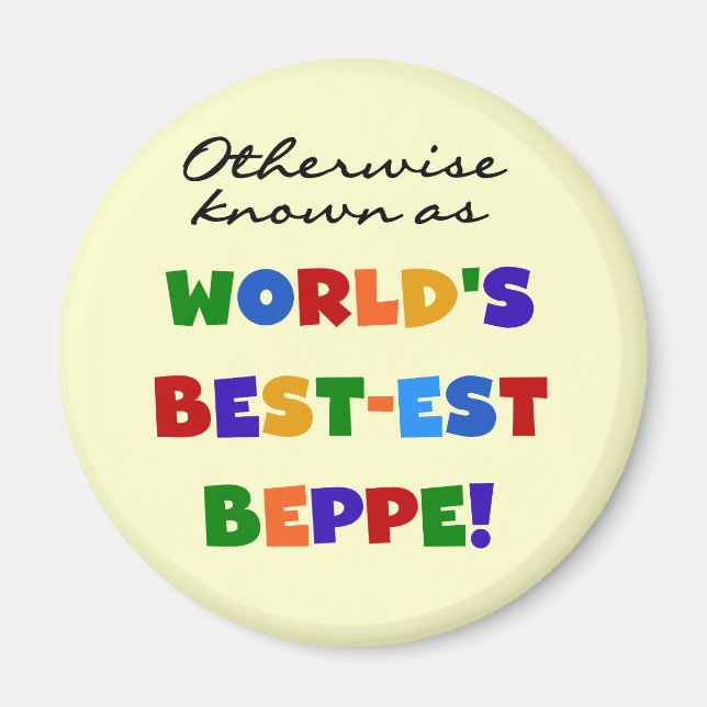 Andernfalls als beste Beppe bezeichnet Magnet (Vorne)