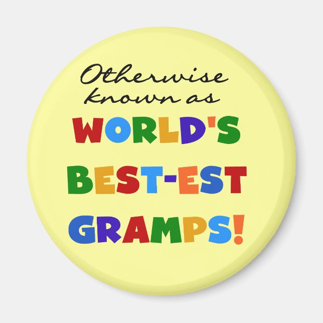 Andernfalls als beste Gramps bezeichnet Magnet (Vorne)