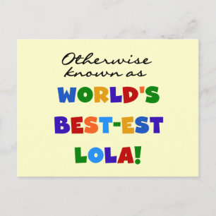 Andernfalls als die besten Lola-Geschenke bezeichn Postkarte