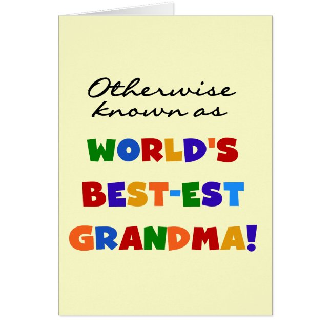 Andernfalls bekannt als Geschenke der Großmutter-G (Vorne)