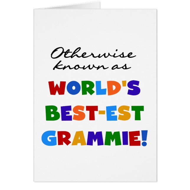 Andernfalls bekannt als Geschenke Gut-est Grammie (Vorne)