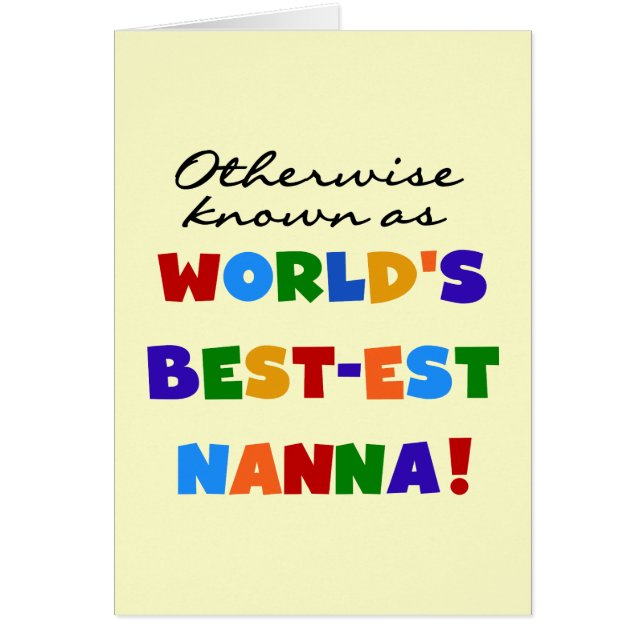 Andernfalls bekannt als Geschenke Gut-est Nanna (Vorne)