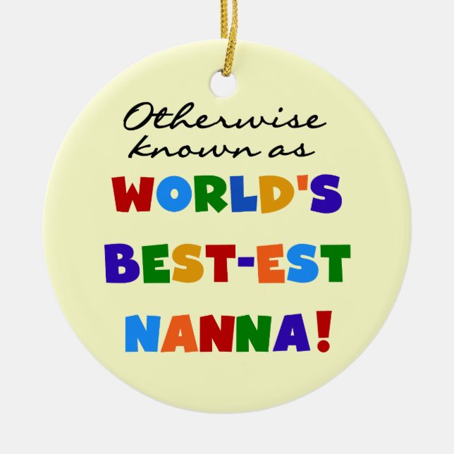 Andernfalls bekannt als Geschenke Gut-est Nanna Keramikornament (Vorne)