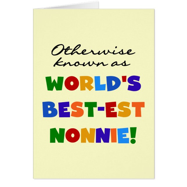 Andernfalls bekannt als Geschenke Gut-est Nonnie (Vorne)