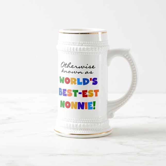 Andernfalls bekannt als Geschenke Gut-est Nonnie Bierglas (Rechts)