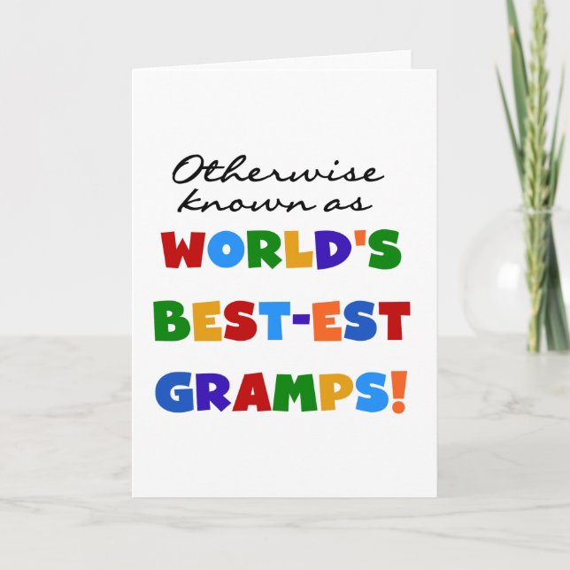 Andernfalls bekannt als Gut-est Gramps Karte (Vorderseite)