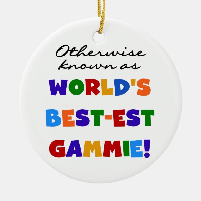 Andernfalls bekannt als T-Shirts Gut-est Gammie Keramikornament (Vorne)