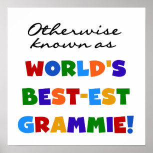 Andernfalls bekannt als T-Shirts Gut-est Grammie Poster