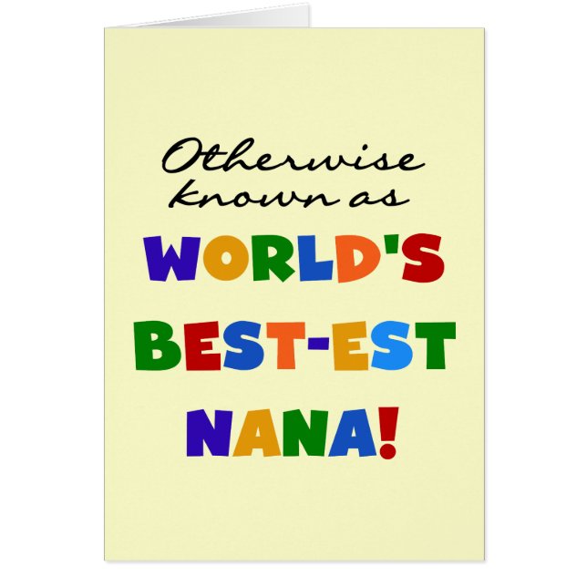 Andernfalls bekannt als T-Shirts Gut-est Nana (Vorne)