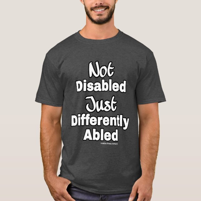 Anders abled T - Shirt (Vorderseite)