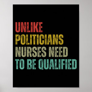 Anders als Liticians müssen Krankenschwestern qual Poster