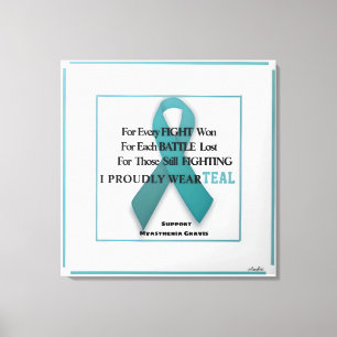 Anders Artistry* MG* I Wear Aquamarin* Leinwanddruck