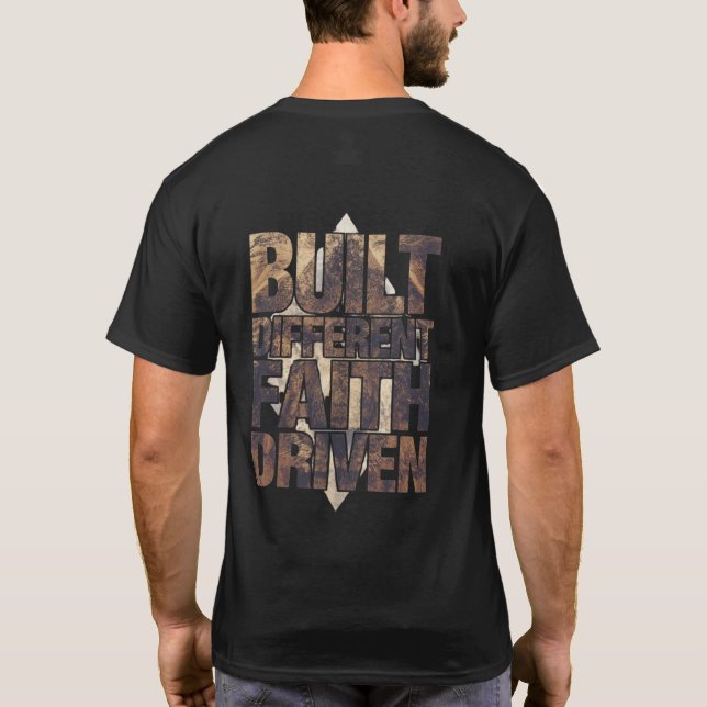 Anders gebaut Glaube Getriebenes Shirt | Christlic (Rückseite)
