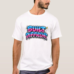Anders Gebautes Y2K Bubble Streetwear T-Shirt