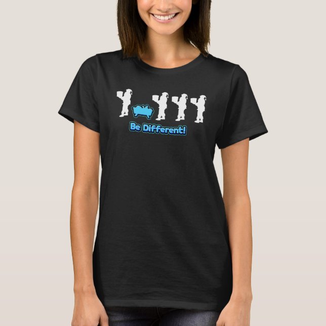anders ist Christkind ist anders  Weihnachtsmann T-Shirt (Vorderseite)