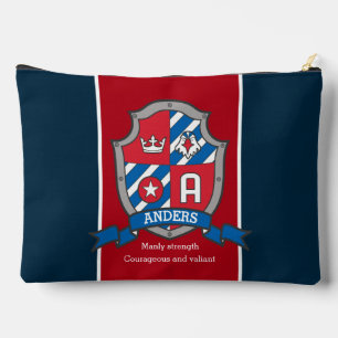 Anders Letter Ein Name bedeutet Rotblauer Ritter W Zubehörtasche