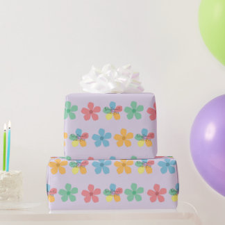 Anders Nicht Weniger Autismus Florales Nahtloses D Geschenkpapier