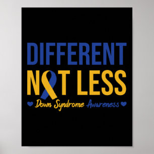 Anders Nicht Weniger Down Positives Syndrombewusst Poster