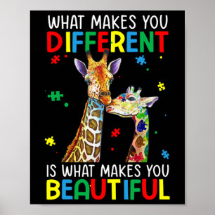 Anders Schönes Autismus-Bewusstseins-Puzzleteil Poster