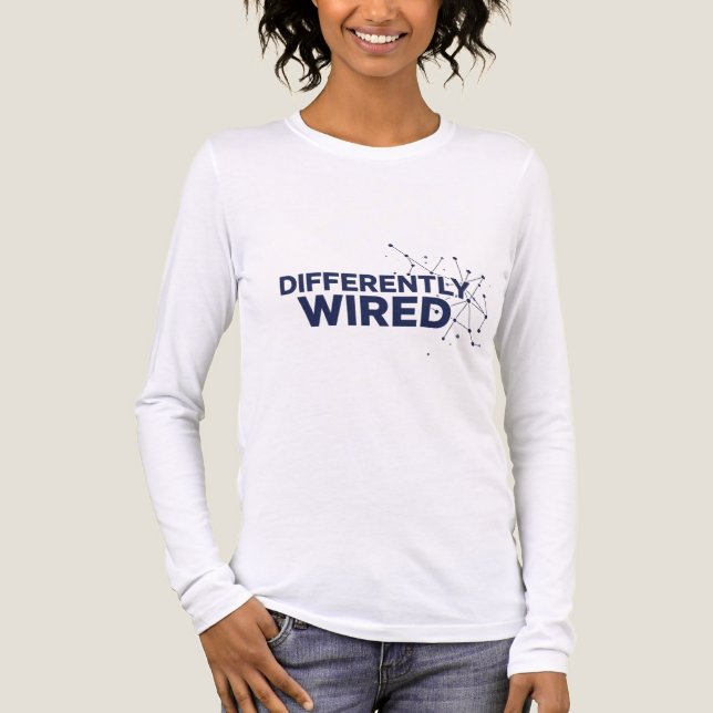 Anders Verdrahtet – Autismus-Bewusstseinsmonat Bla Tri-Blend Shirt (Vorderseite)