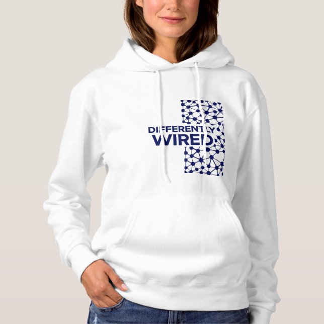 Anders Verdrahtet – Monat des Autismus-Bewusstsein Hoodie (Vorderseite)