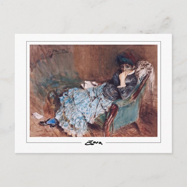 Anders Zorn #163 - Fine Art Postcard Postkarte (Vorderseite)