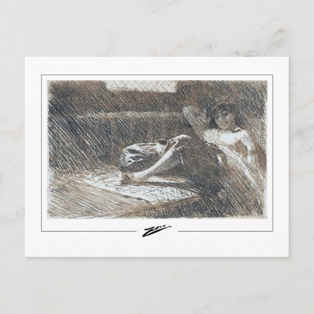 Anders Zorn #219 - Fine Art Postcard Postkarte (Vorderseite)