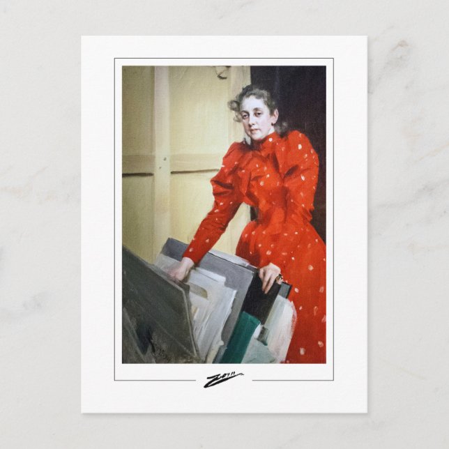 Anders Zorn #363 - Fine Art Postcard Postkarte (Vorderseite)