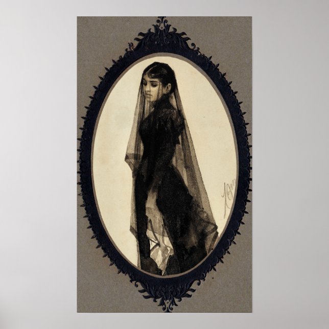 Anders Zorn, das Widow-Poster Poster (Vorne)