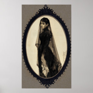 Anders Zorn, das Witwen-Plakat Poster