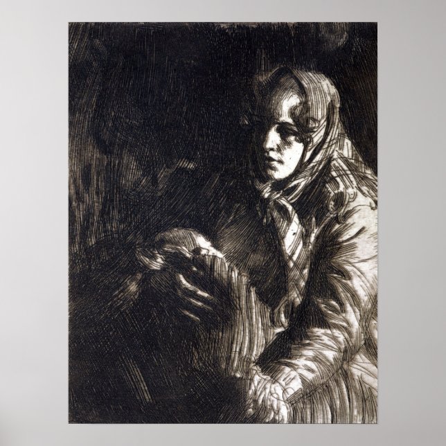 Anders Zorn Madonna Poster (Vorne)