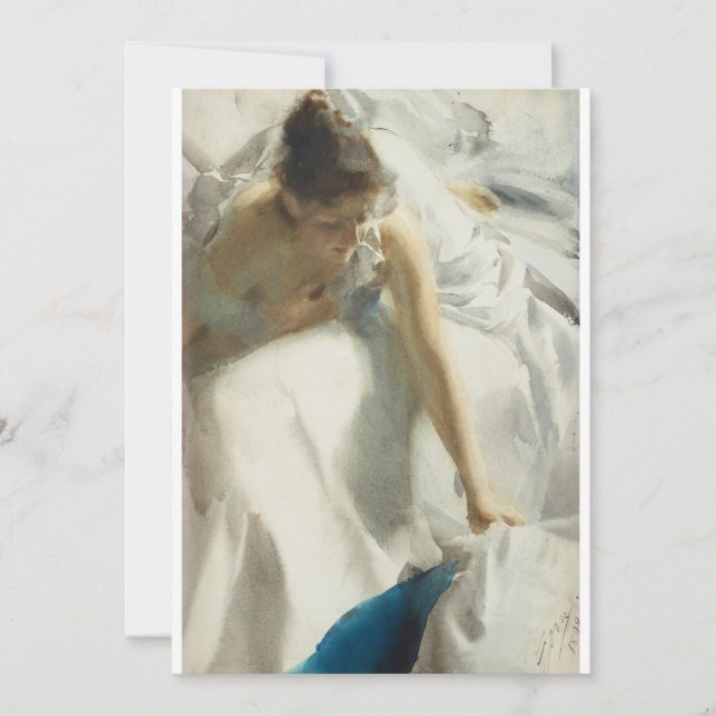 Anders Zorn - Reveil Einladung (Vorderseite)