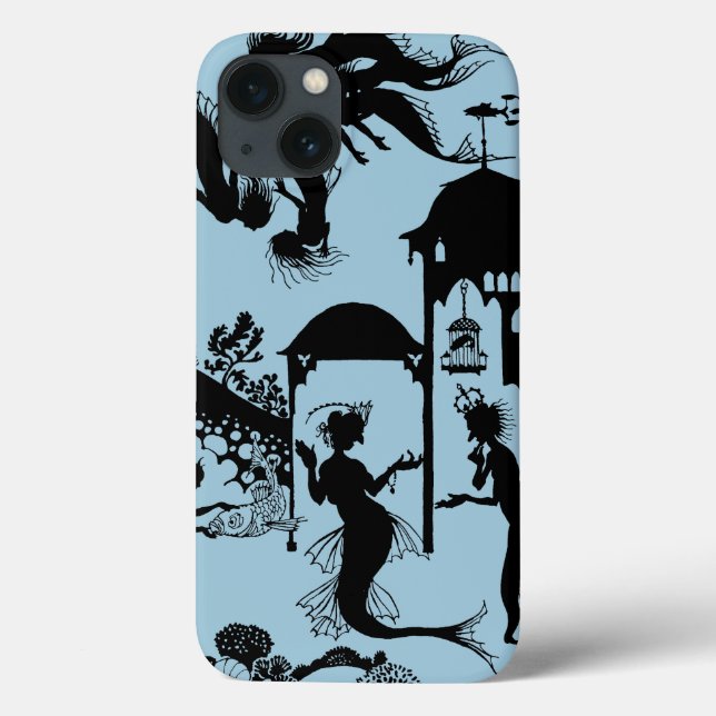 Andersen: Little Mermaid Silhouette Case-Mate iPhone Hülle (Rückseite)