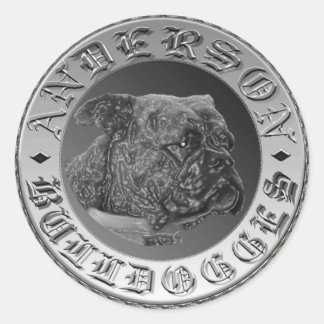 Anderson Bulldogges Sticker/Decal Runder Aufkleber