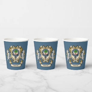 Anderson Clan Abzeichen Blue Personalisiert Pappbecher