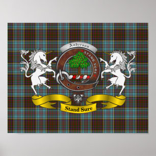 Anderson Clan Abzeichen Poster
