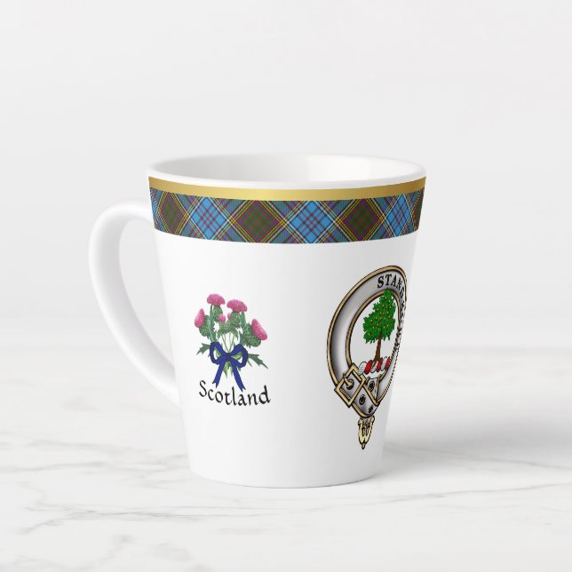 Anderson Clan Abzeichen & Tartan Milchtasse (Linke Ecke)