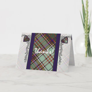 Anderson Clan Kariert Scottish tartan Dankeskarte