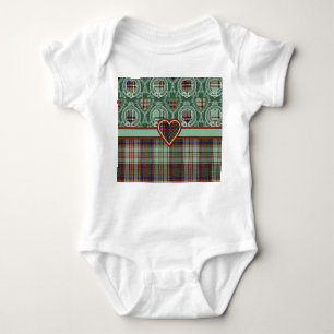 Anderson-Clan karierter schottischer Tartan Baby Strampler